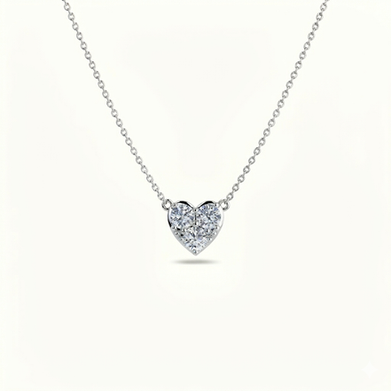 Eterna Heart Moissanite Pendant
