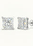 Princess Cut Diamond Studs