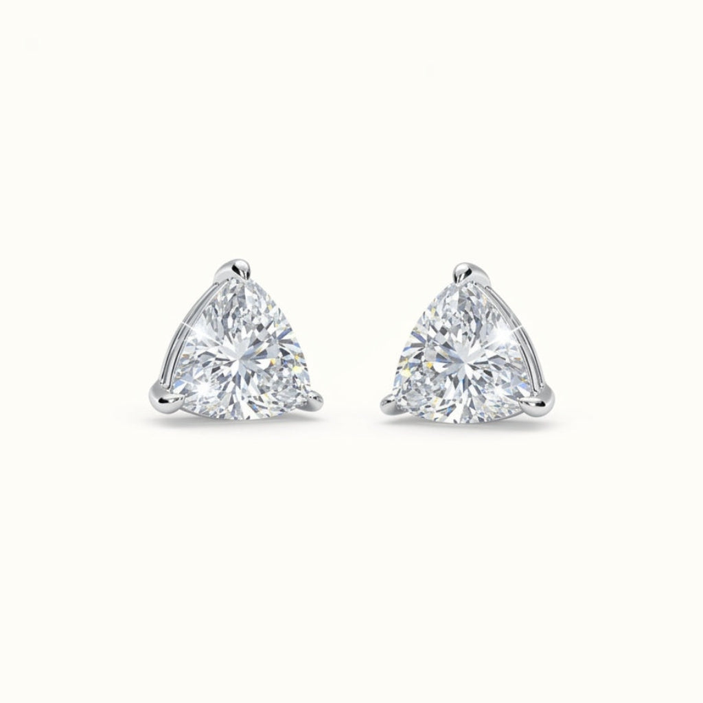 Trillion Cut Diamond Studs
