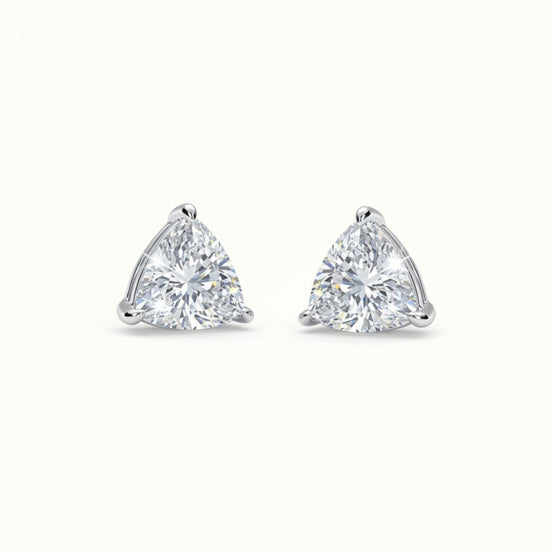 Trillion Cut Diamond Studs