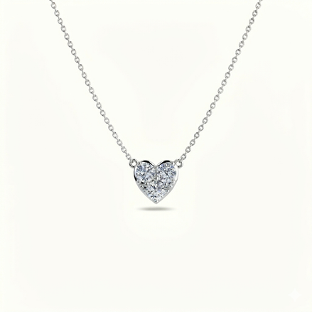 Eterna Heart Moissanite Pendant