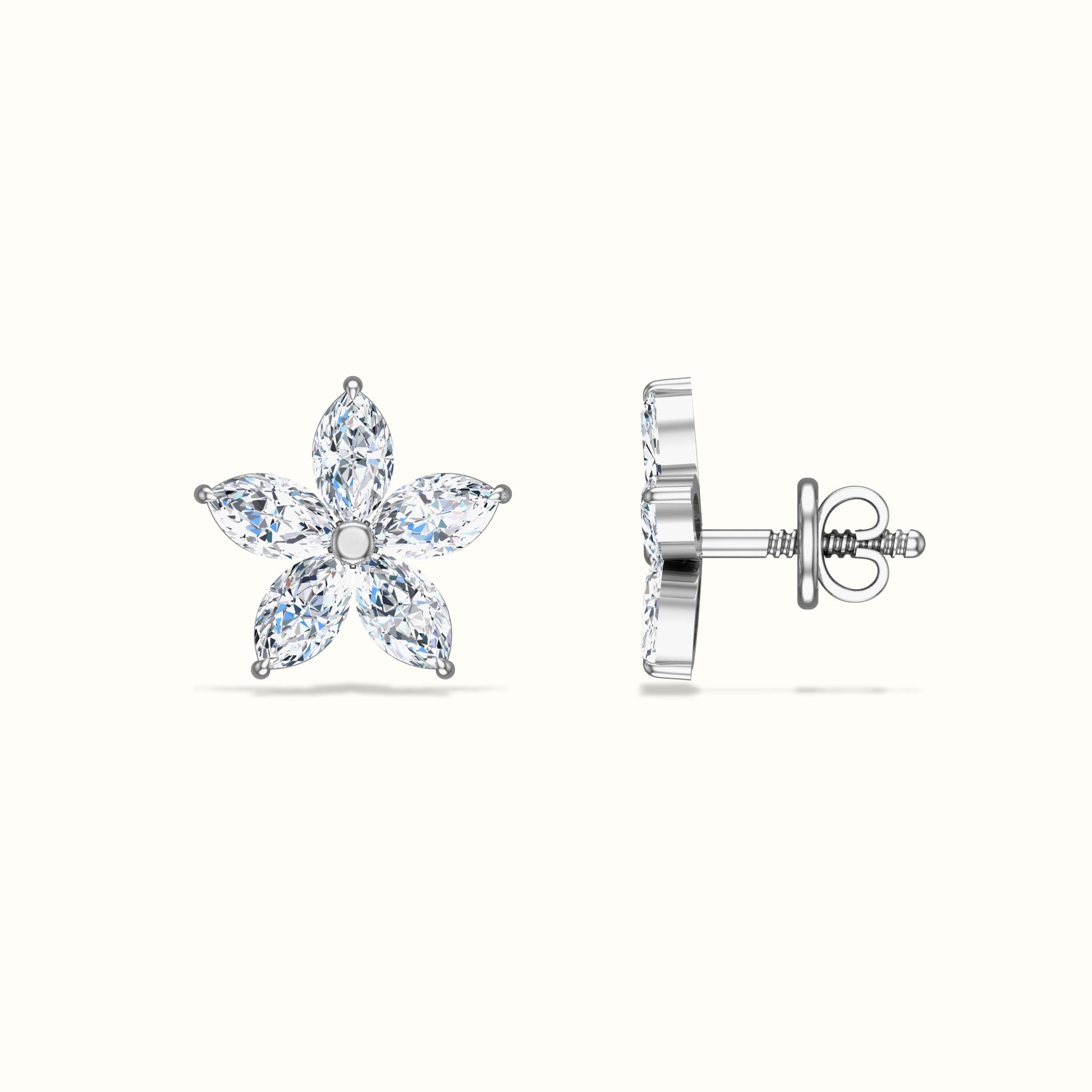 Starlight Diamond Stud Earrings