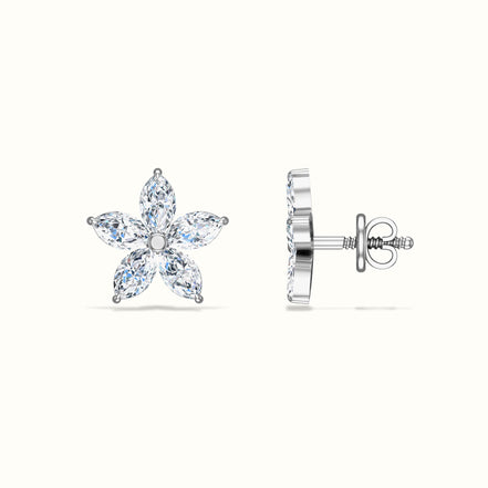 Starlight Diamond Stud Earrings