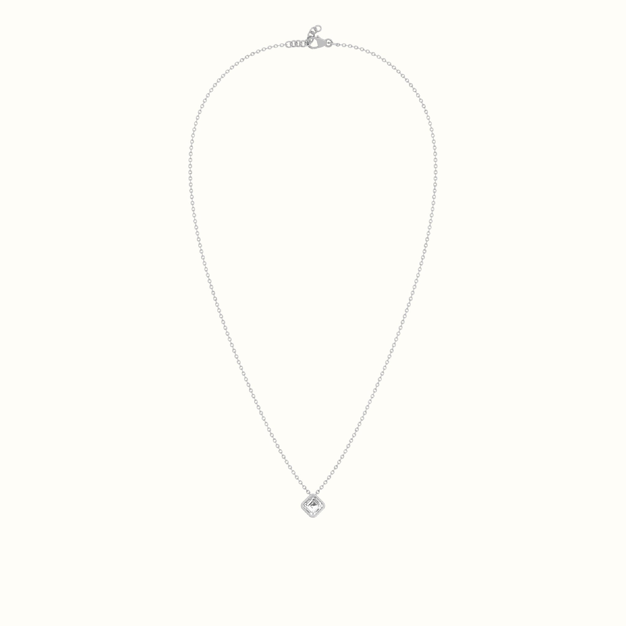 Cushion Cut Diamond Pendent