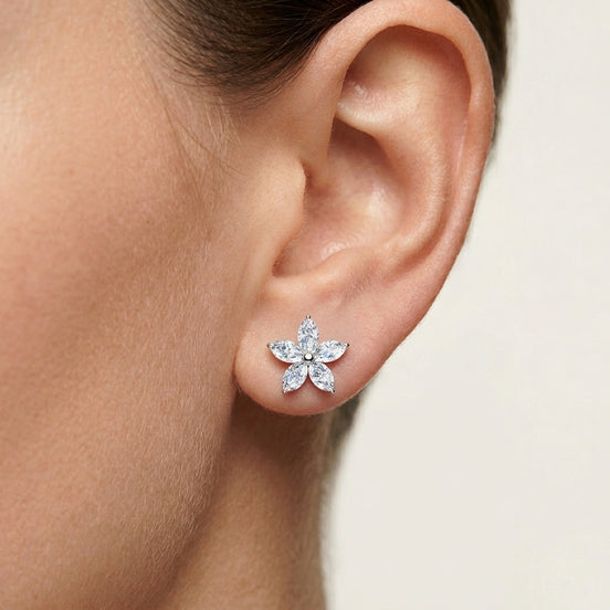 Starlight Diamond Stud Earrings