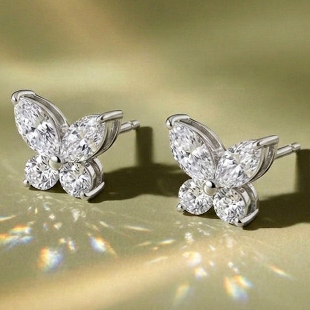 Butterfly Diamond Studs