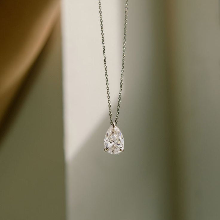 Pear Shape Diamond Pendant
