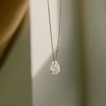 Pear Shape Diamond Pendant