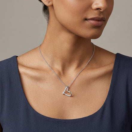 Velora Heart MOIssanite Diamond Pendant