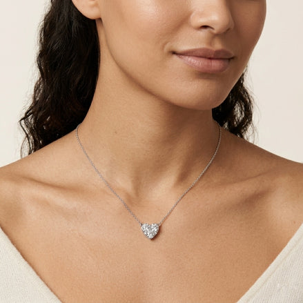 Eterna Heart Moissanite Pendant