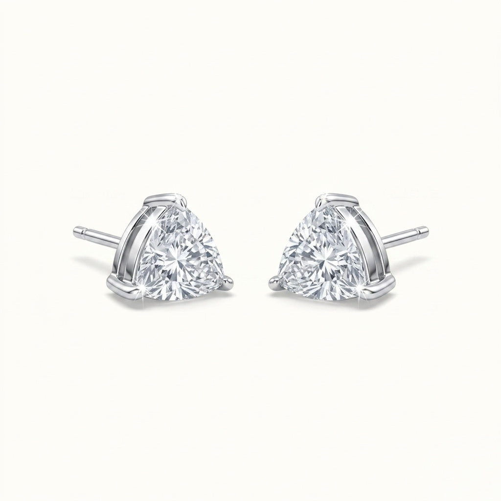 Trillion Cut Diamond Studs