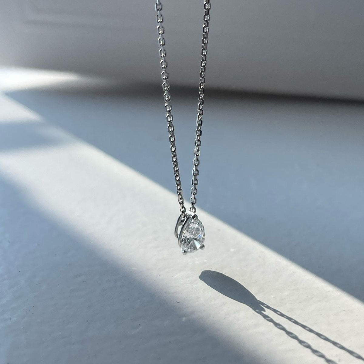 Pear Shape Diamond Pendant