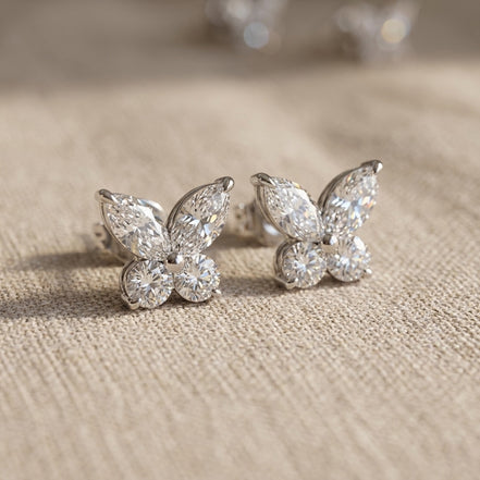 Butterfly Diamond Studs
