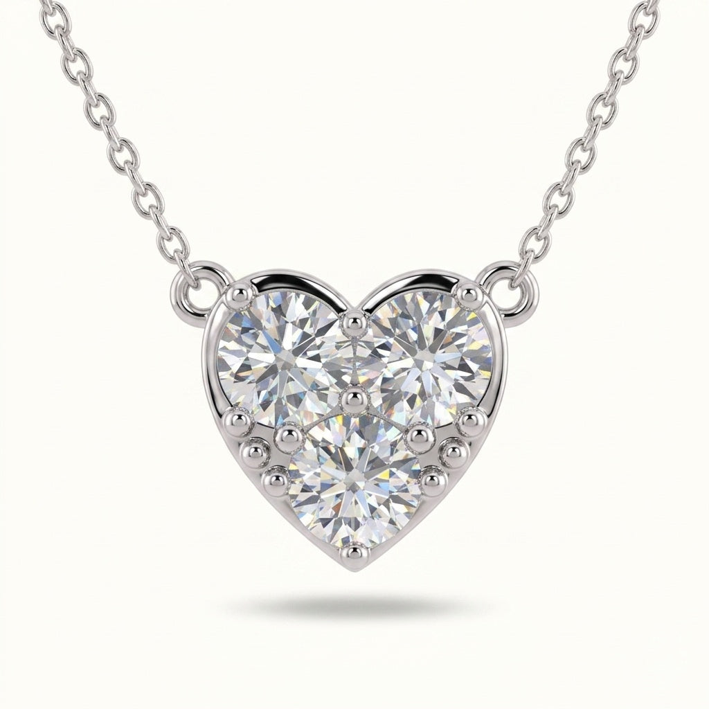 Eterna Heart Moissanite Pendant