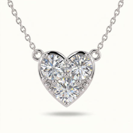 Eterna Heart Moissanite Pendant