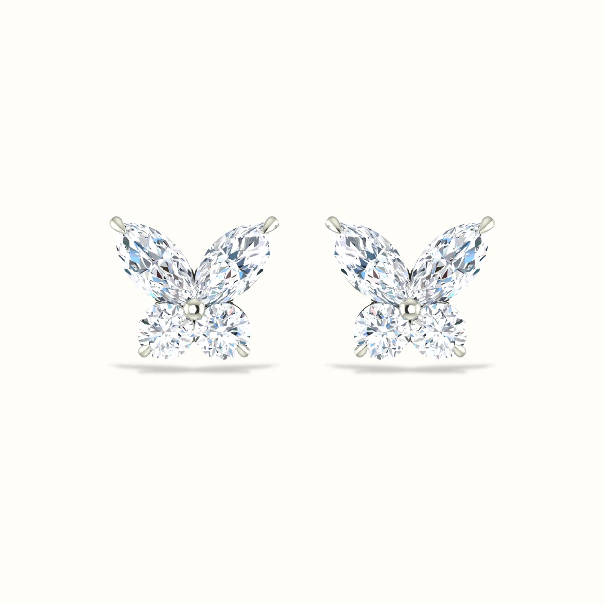 Butterfly Diamond Studs