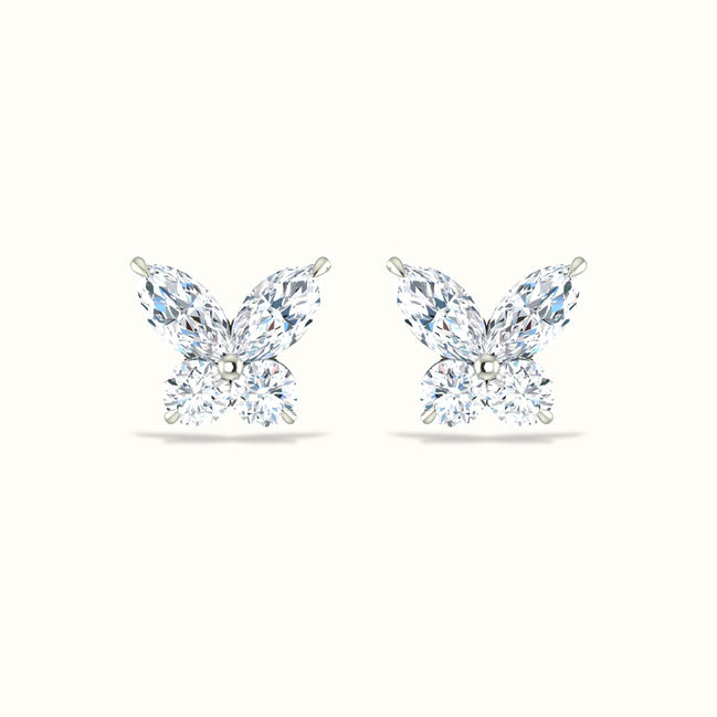 Butterfly Diamond Studs
