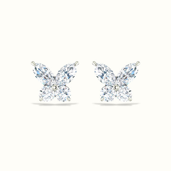 Butterfly Diamond Studs