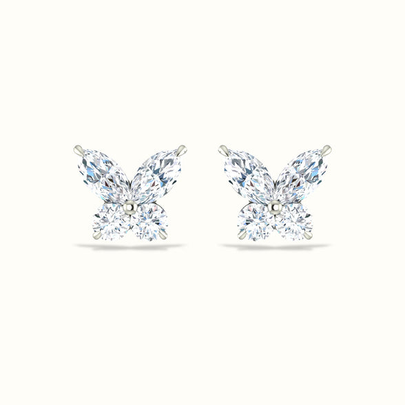 Butterfly Diamond Studs