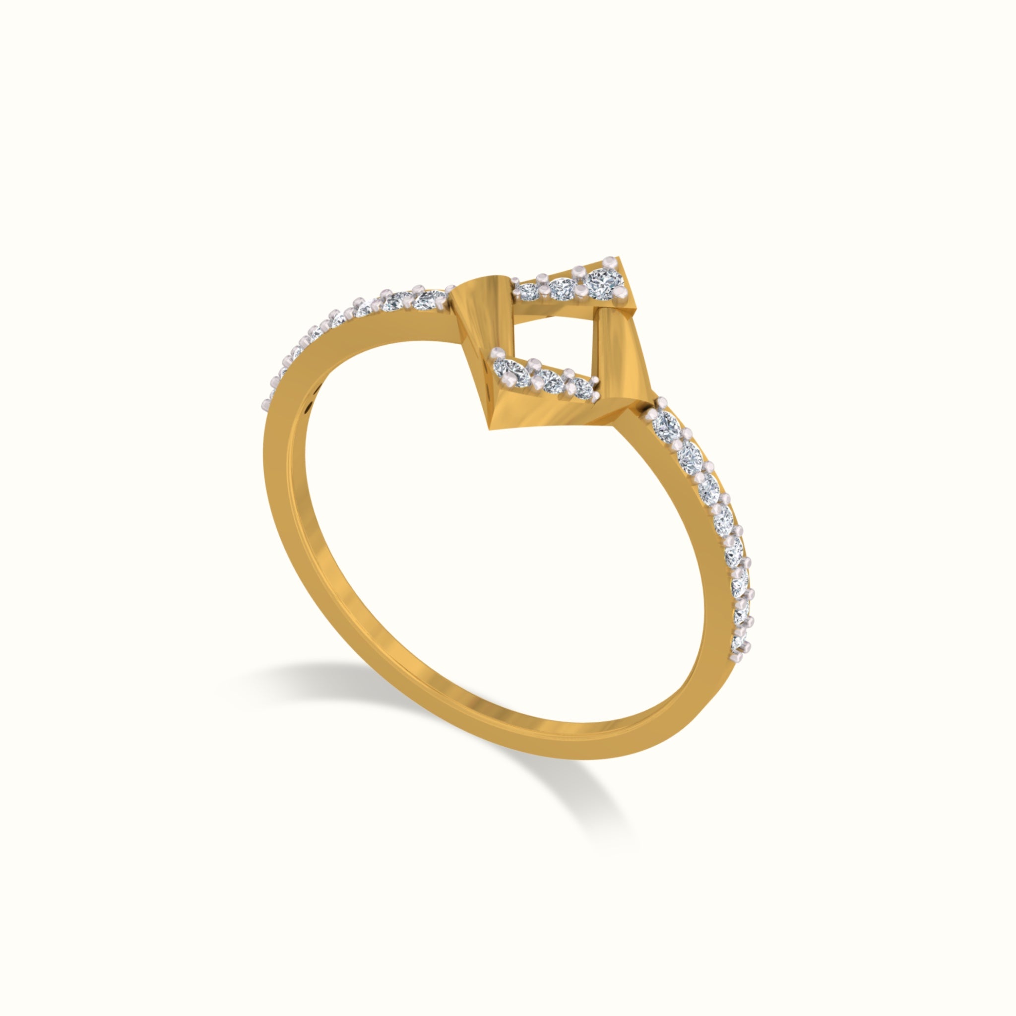 Aurora Square Spark Ring