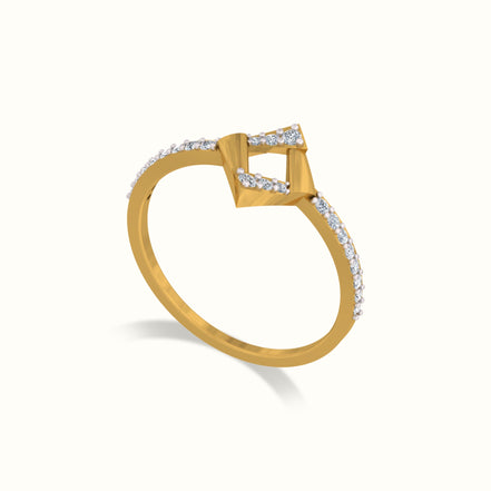 Aurora Square Spark Ring