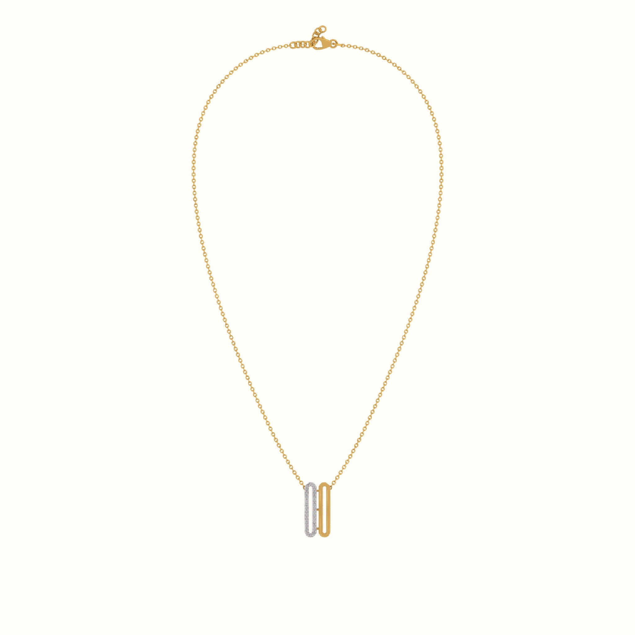 Linked Oval Pendant