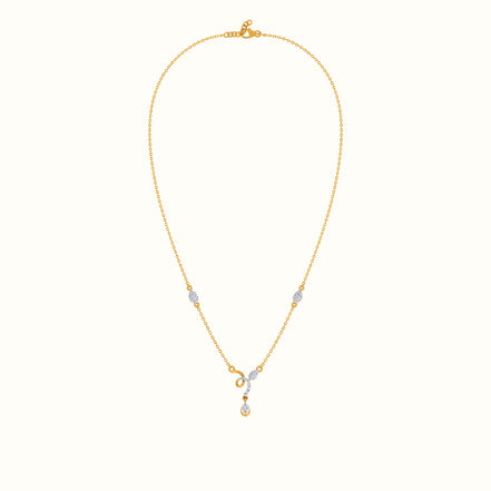 Drop Design Diamond Lariat Pendant