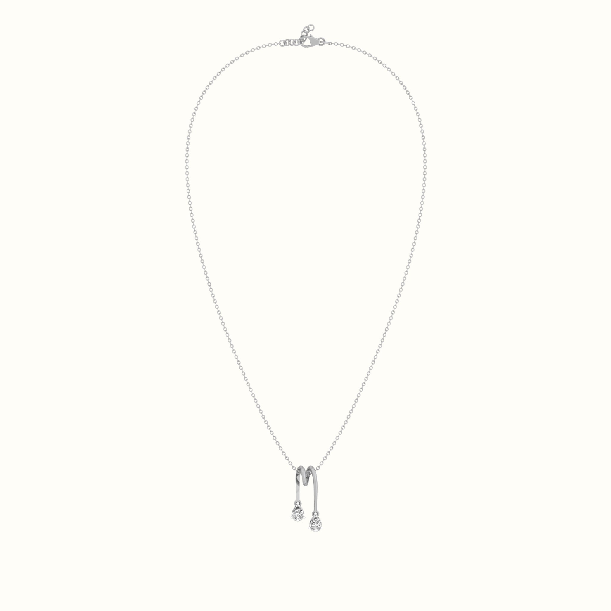 Double Pear-Cut Drop Pendant
