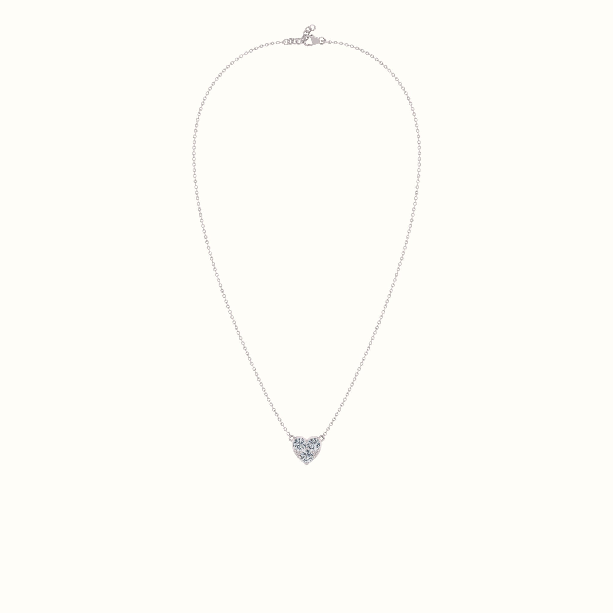 Eterna Heart Moissanite Pendant