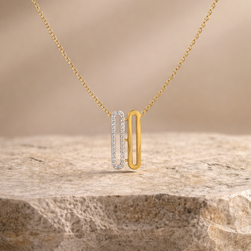 Linked Oval Pendant