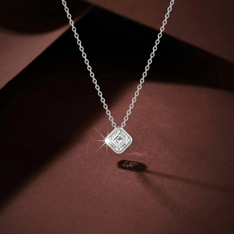 Cushion Cut Diamond Pendent