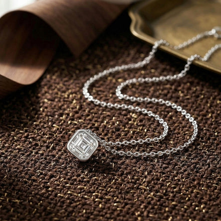 Cushion Cut Diamond Pendent