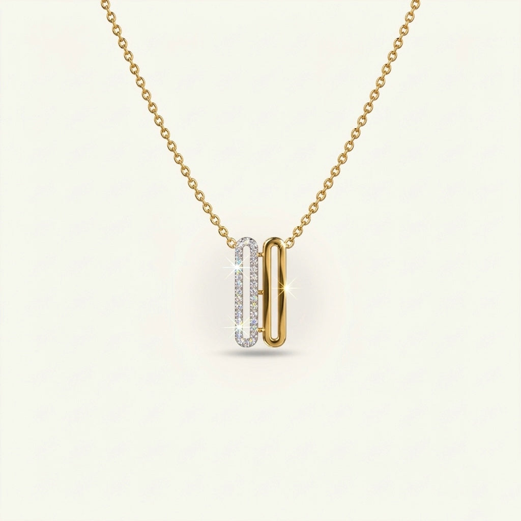 Linked Oval Pendant