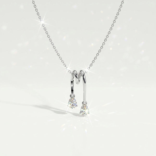 Double Pear-Cut Drop Pendant