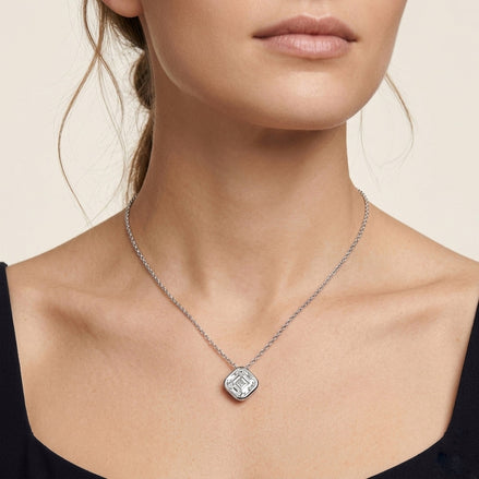 Cushion Cut Diamond Pendent
