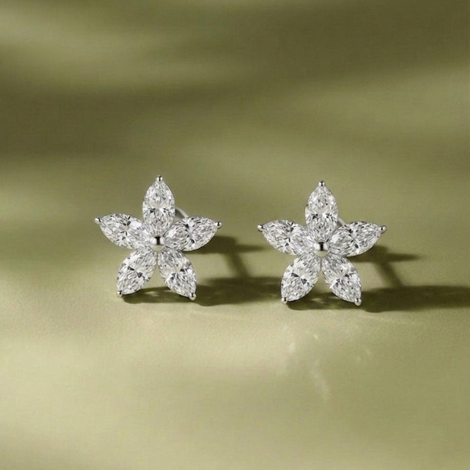 Starlight Diamond Stud Earrings