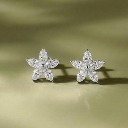 Starlight Diamond Stud Earrings